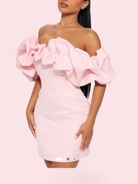 NWT Fashion Nova pink mini dress so cute med